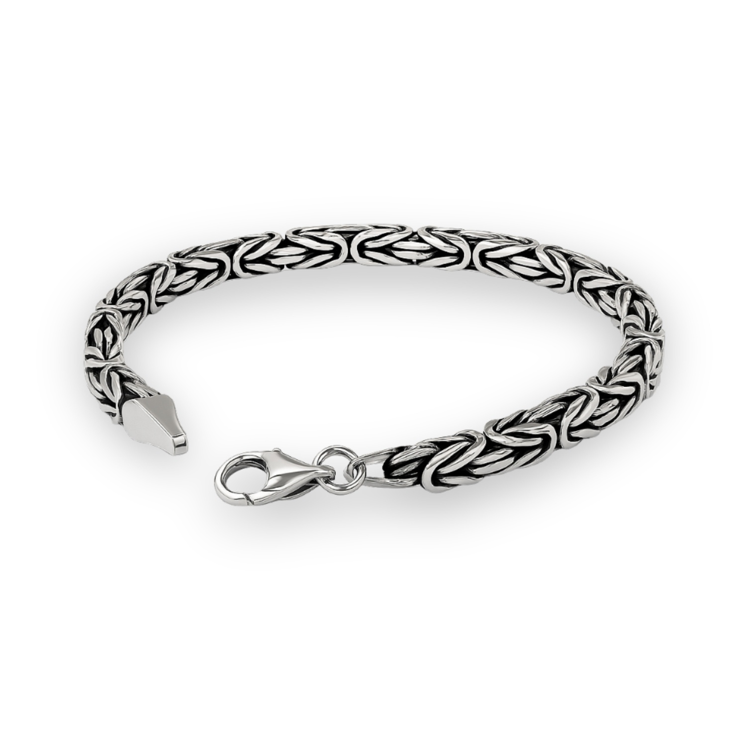 Pulsera de Plata Esterlina 925 Bizantino desde 25gr. 1