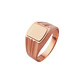 Anillo Oro 18kt Sello Cuadrado Ranurado - Miniatura 7