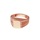 Anillo Oro 18kt Sello Cuadrado Ranurado - Miniatura 9