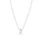 Collar de Plata Esterlina 925 Letra R Circon - Miniatura 3