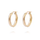 Aros de Oro 18kt Argolla Cadeneta - Miniatura 1