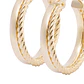 Aros de Oro 18kt Argolla Cadeneta - Miniatura 2