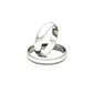 Par de Argollas de Matrimonio Plata 950 4mm Venecia - Miniatura 1