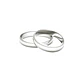 Par de Argollas de Matrimonio Plata 950 4mm Venecia - Miniatura 3