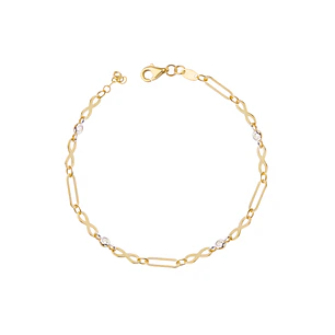 Pulsera de Oro 18kt Infinito Circon
