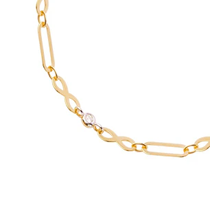Pulsera de Oro 18kt Infinito Circon