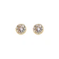 Aros de Oro 14kt Circon Punto - Miniatura 2