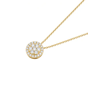 Collar Oro Amarillo 18kt Diamantes 20Pts