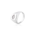 Anillo de Plata Esterlina 925 Sello Ojo Circon