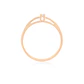 Anillo Compromiso Oro Rosado 18kt  Mónaco 1x6ptos Diamante - Miniatura 2