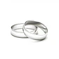 Par Argollas Matrimonio de Platino Vicenza de 4,0mm - Miniatura 2