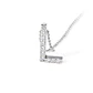 Collar Oro Blanco 18kt Letra L Diamante 6Pts | Danielle Costantini - Miniatura 2