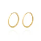 Aros de Oro 18kt Argollas Lisa en Tubo - Miniatura 1
