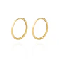 Aros de Oro 18kt Argollas Lisa en Tubo - Miniatura 3