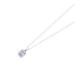 Colgante de Oro Blanco 18kt Circón-Aguamarina Baguette - Miniatura 2