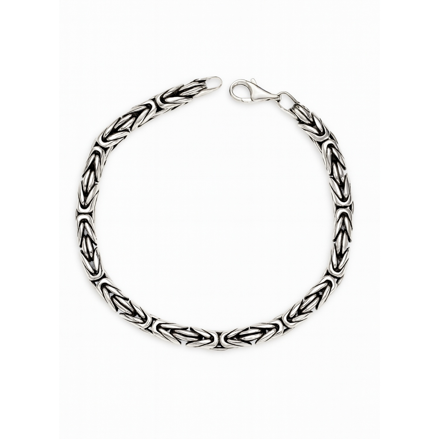 Pulsera de Plata Esterlina 925 Bizantino desde 26gr. 1