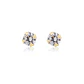 Aros de Oro 18kt Circon Redondo - Miniatura 1