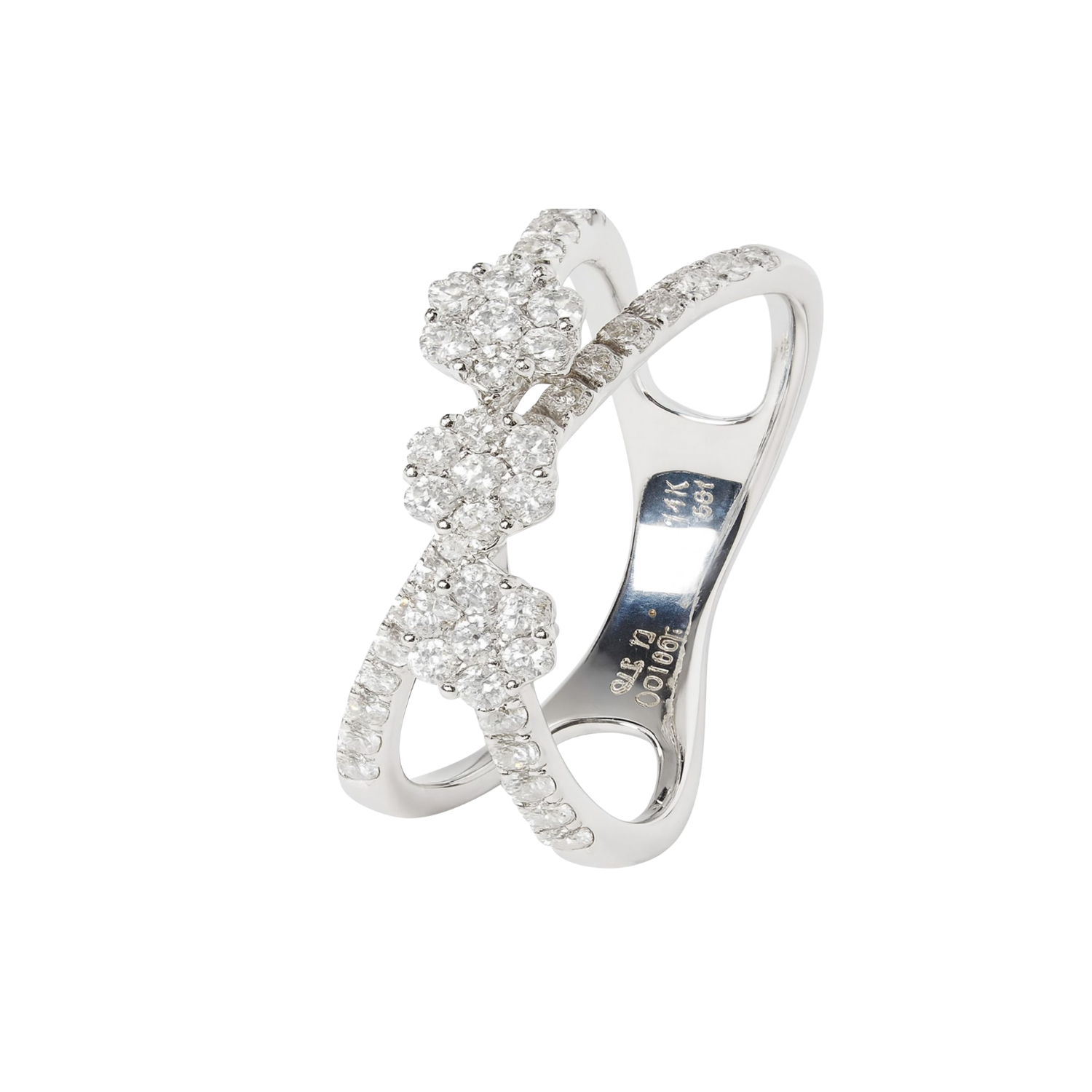 Anillo Oro Blanco 18kt con Diamantes 77 Pts | Danielle Costantini 1