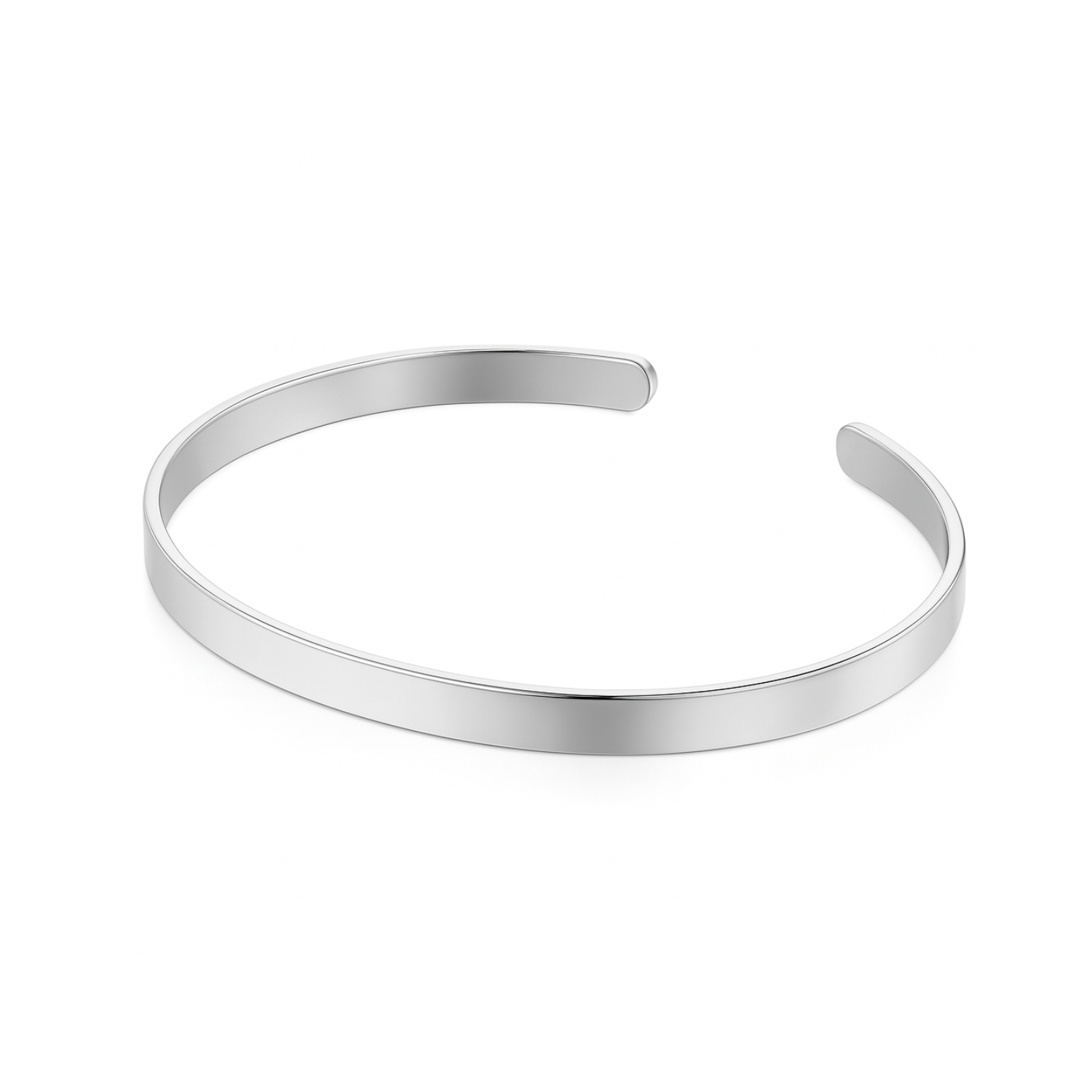 Pulsera de Plata Esterlina 925 Esclava Abierta Recta 2