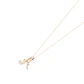 Collar Oro Blanco 18kt Letra A Diamante 7 Pts - Miniatura 1