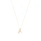 Collar Oro Blanco 18kt Letra A Diamante 7 Pts - Miniatura 3