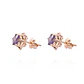 Aros Oro Miel 18kt Amatista Eterna - Miniatura 1