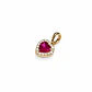 Colgante Oro Amarillo 18kt Corazon Rubí - Miniatura 1