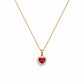 Colgante Oro Amarillo 18kt Corazon Rubí - Miniatura 3