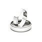 Par Argollas Matrimonio de Oro Blanco 18kt Marquise 5,0mm - Miniatura 1