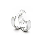 Par Argollas Matrimonio de Oro Blanco 18kt Marquise 5,0mm - Miniatura 3