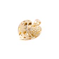 Colgante de oro 18kt Corazón con Flores - Miniatura 1