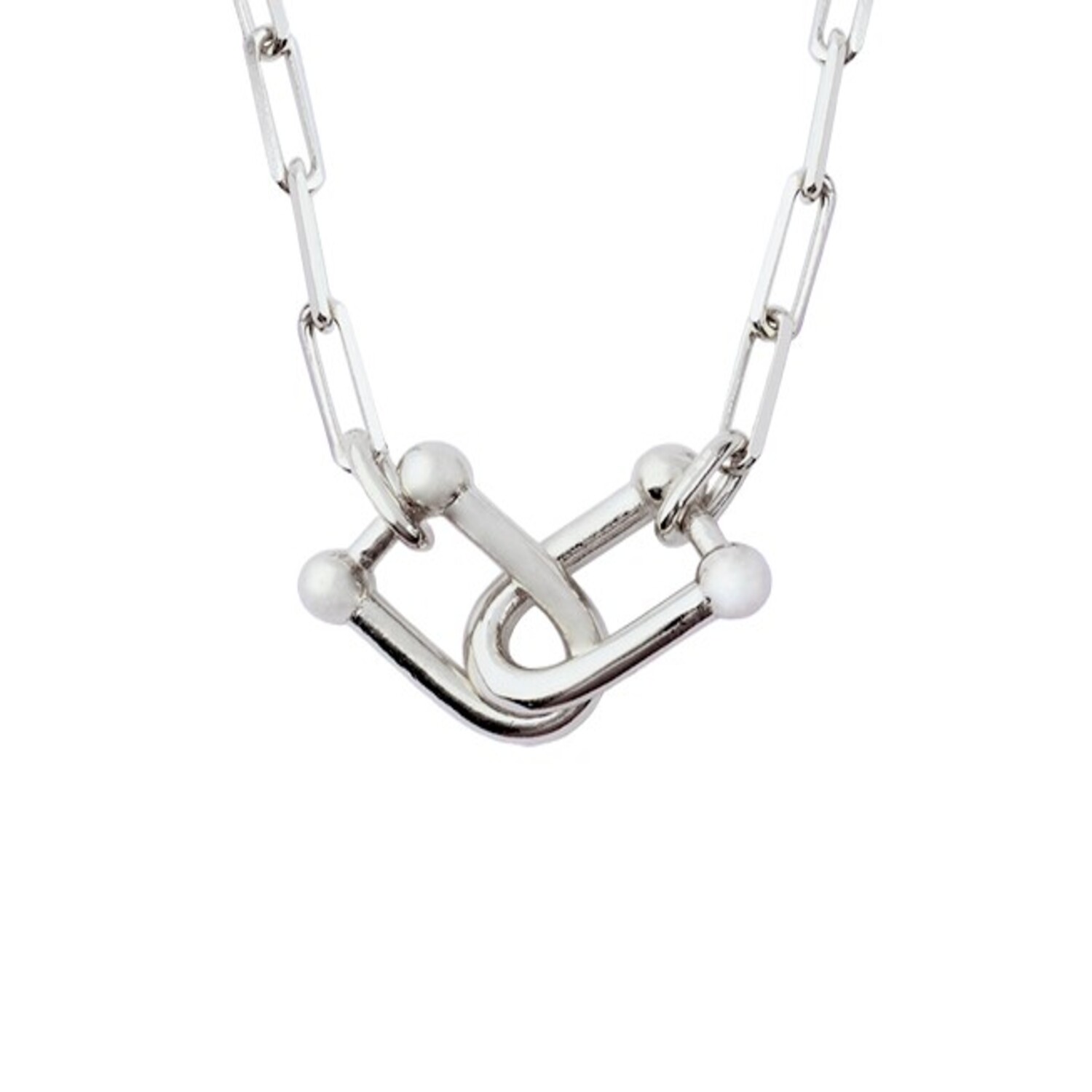 Collar de Plata Esterlina 925 Enlazados 192 2