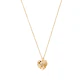 Colgante de oro 18kt Corazón con Flores - Miniatura 3