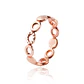 Anillo de Plata Esterlina 925 Circulos Rose 41 Revestido en Oro 18kt - Miniatura 1