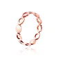 Anillo de Plata Esterlina 925 Circulos Rose 41 Revestido en Oro 18kt - Miniatura 3