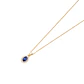 Colgante de Oro 18kt Zafiro 6MM - Miniatura 2