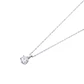 Collar de Oro 18kt Solitario 6 grifas 15 puntos de diamante - Miniatura 1