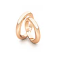 Par Argollas Matrimonio de Oro 18kt Modelo Ingles PADUA 3,0mm Oro Miel - Miniatura 2