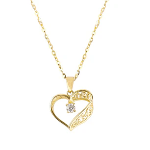 Colgante Oro Amarillo 18kt Corazón Relieve
