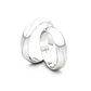 Par Argollas Matrimonio de Oro Blanco 18kt Lumina 4,5mm - Miniatura 3