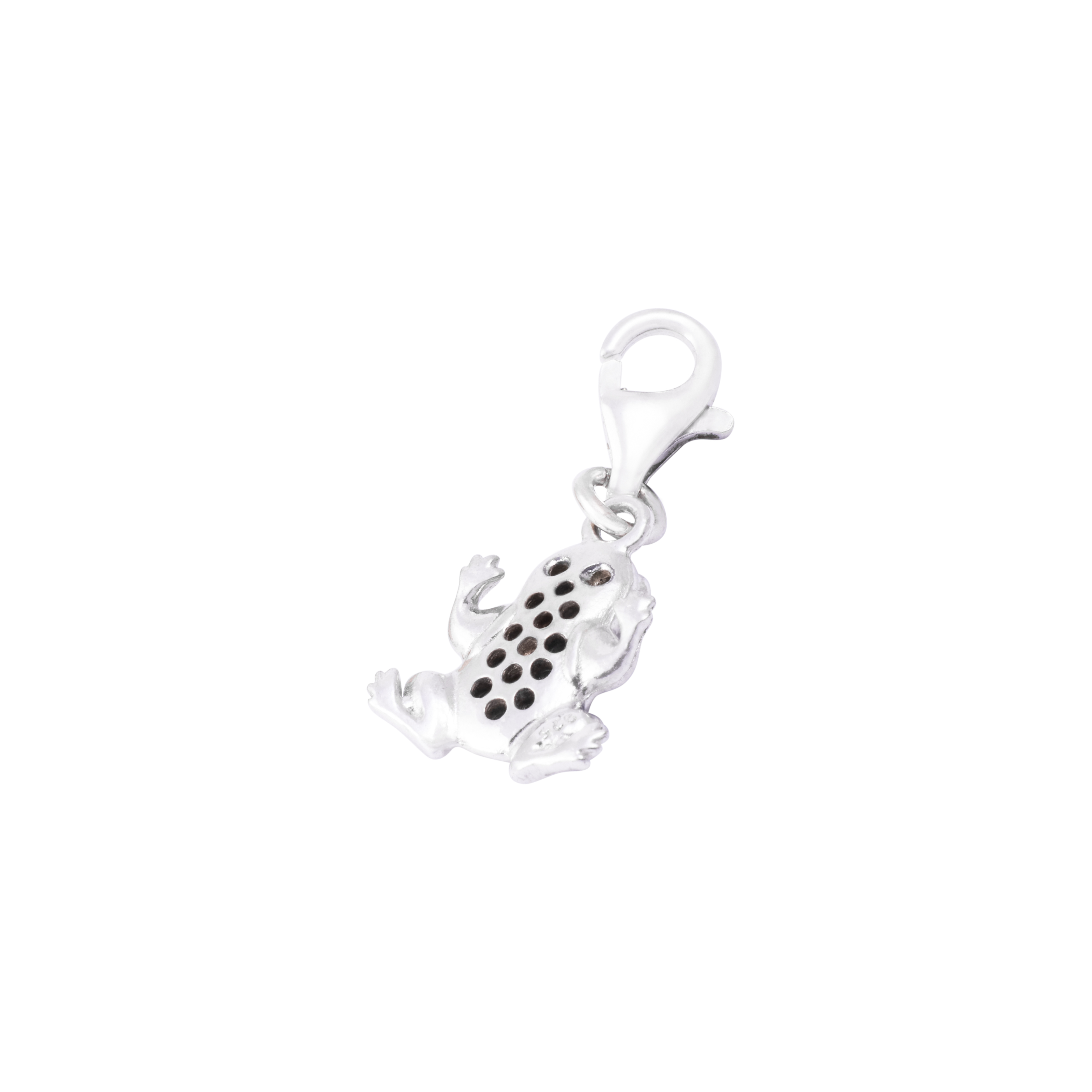 Colgante de Plata Esterlina 925 Rana Circonita 2