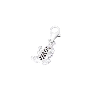 Colgante de Plata Esterlina 925 Rana Circonita