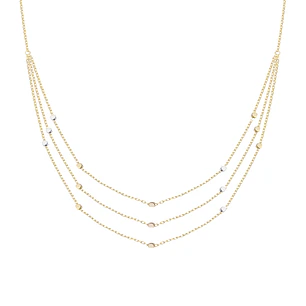 Collar de Oro 18kt Triple Cadena