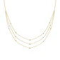 Collar de Oro 18kt Triple Cadena - Miniatura 2