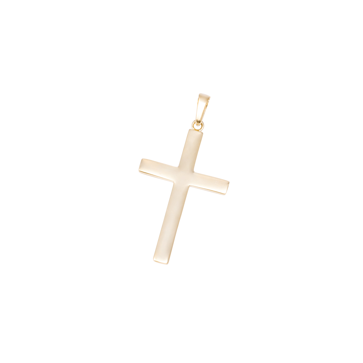 Colgante de Oro de 18kt Cruz clasica gruesa 1