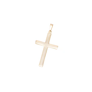 Colgante de Oro de 18kt Cruz clasica gruesa