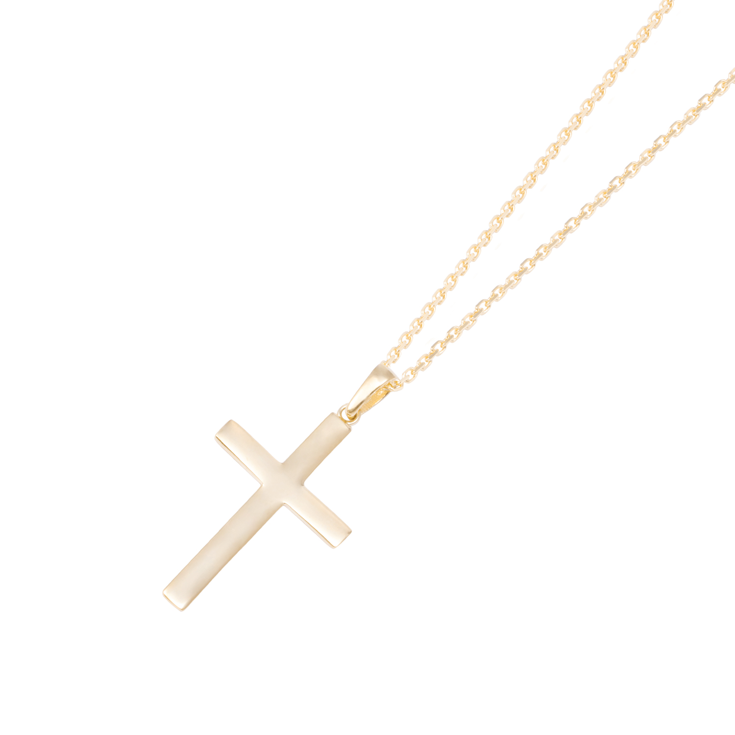 Colgante de Oro de 18kt Cruz clasica gruesa 2