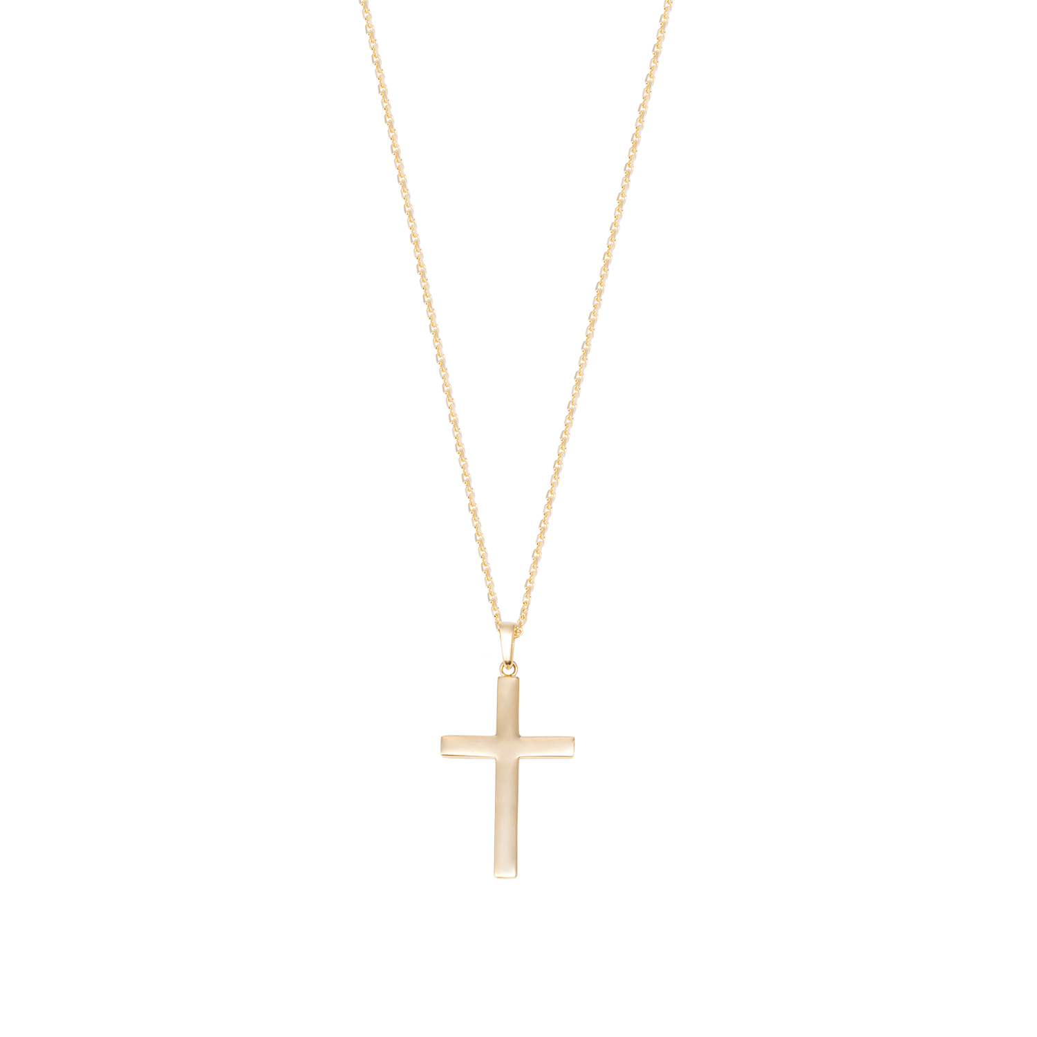 Colgante de Oro de 18kt Cruz clasica gruesa 3