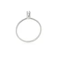 Anillo Compromiso Oro Blanco 18kt  Niza 1x12ptos Diamante - Miniatura 2