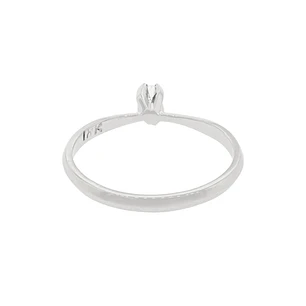 Anillo Compromiso Oro Blanco 18kt  Niza 1x12ptos Diamante
